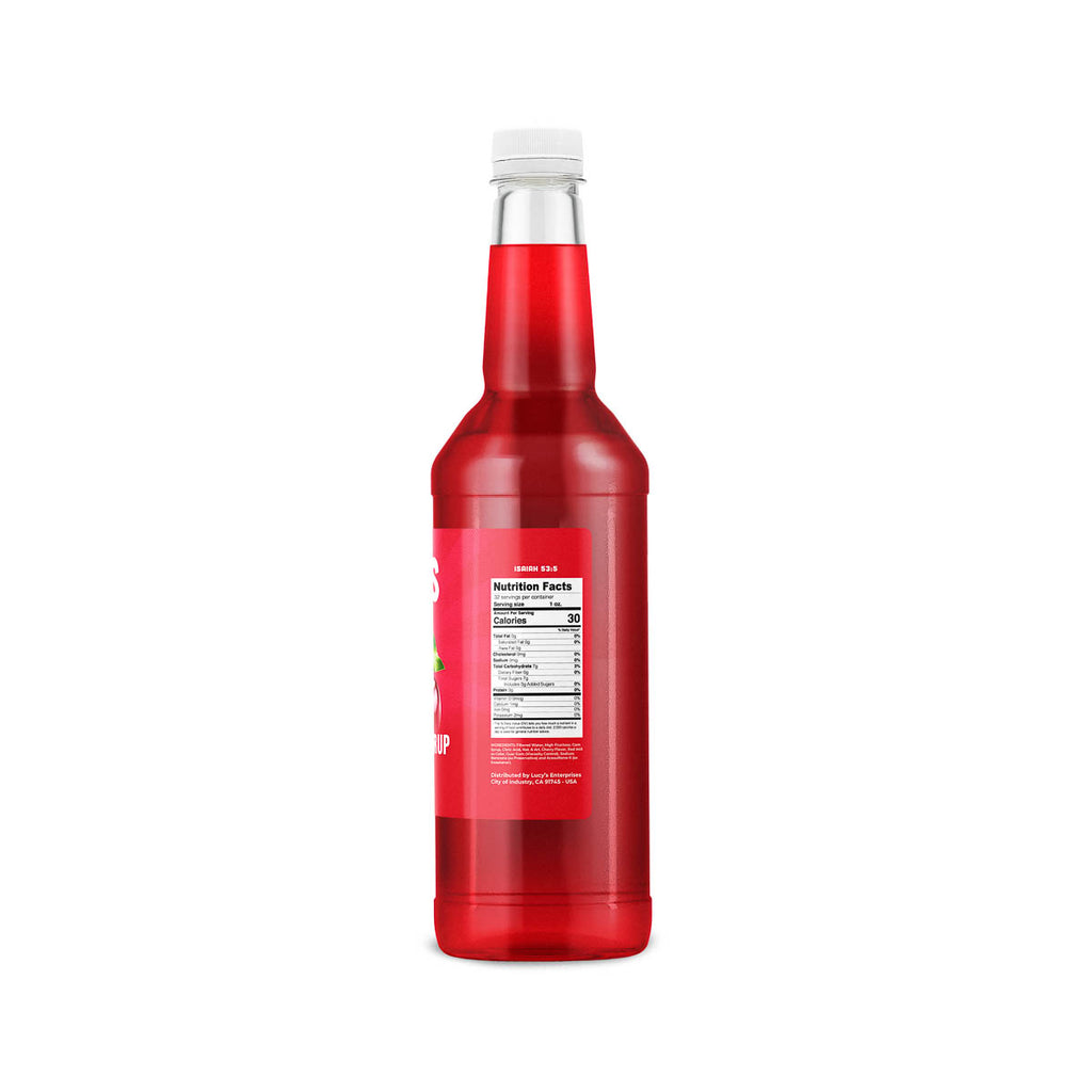 Cherry Snow Cone Syrup 32 oz. Bottle