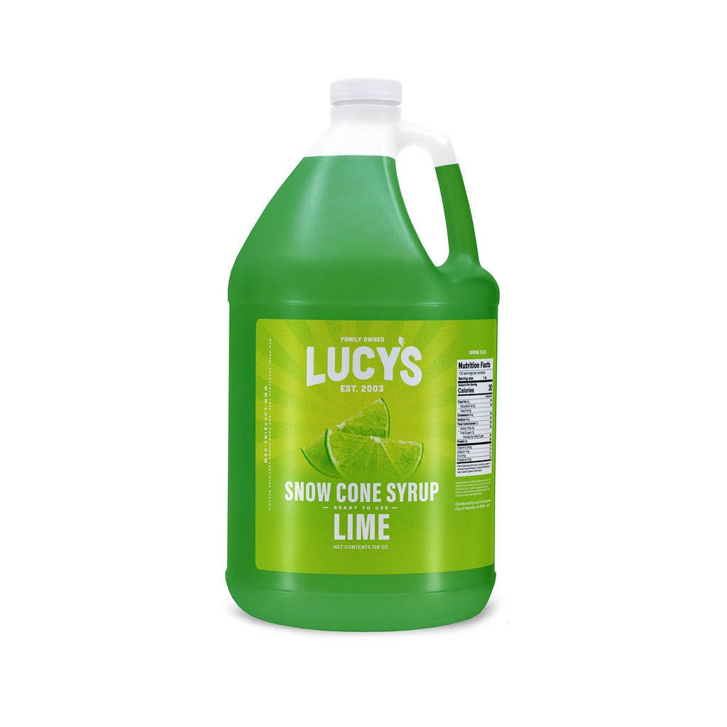 Lime Snow Cone Syrup 1 Gallon