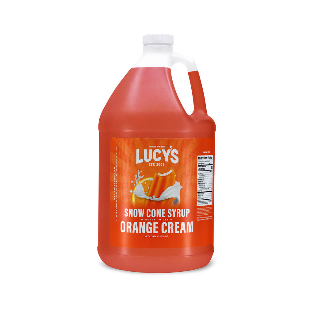 Orange Cream Snow Cone Syrup 1 Gallon