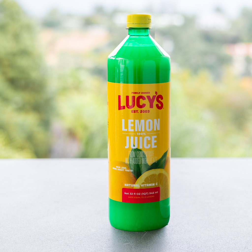 100% Lemon Juice 32 oz. Bottle (Pack of 2)