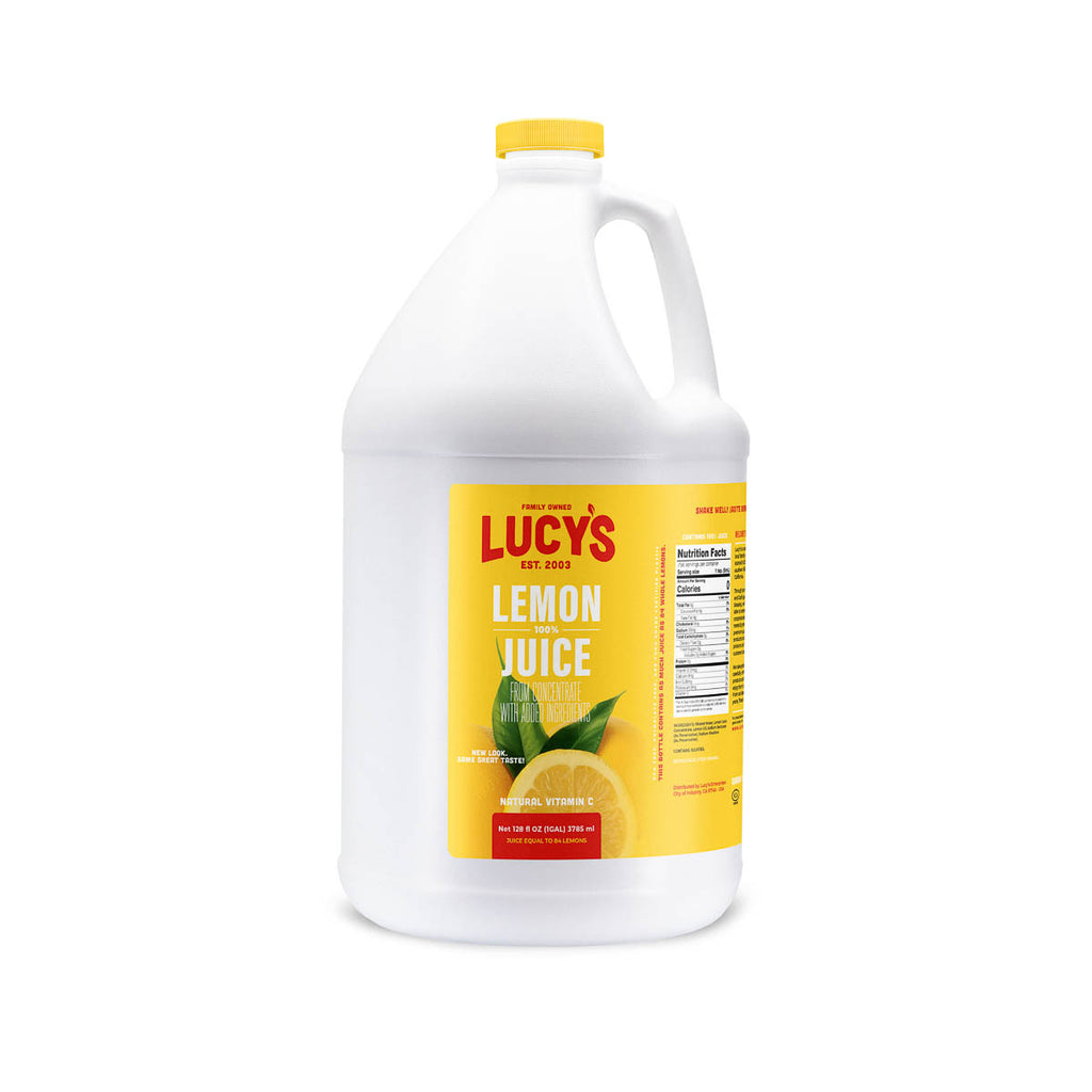100 Lemon Juice 1 Gallon Lucy's Inc