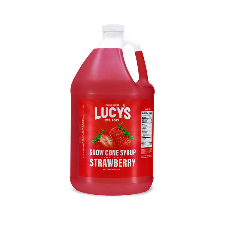 Strawberry Snow Cone Syrup 1 Gallon – Lucy's Inc